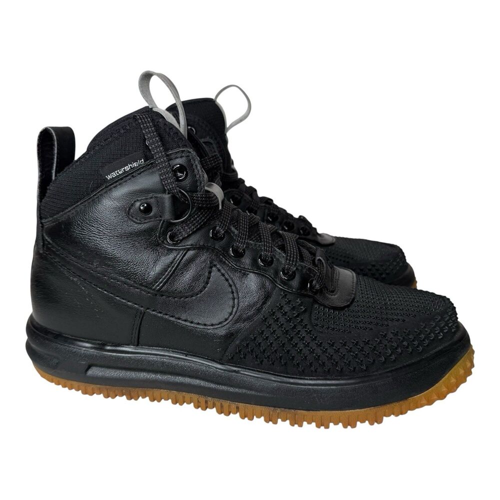 Nike Lunar Force 1 Duckboot Black Gum Mens 10 805899-003 Waterproof Boots